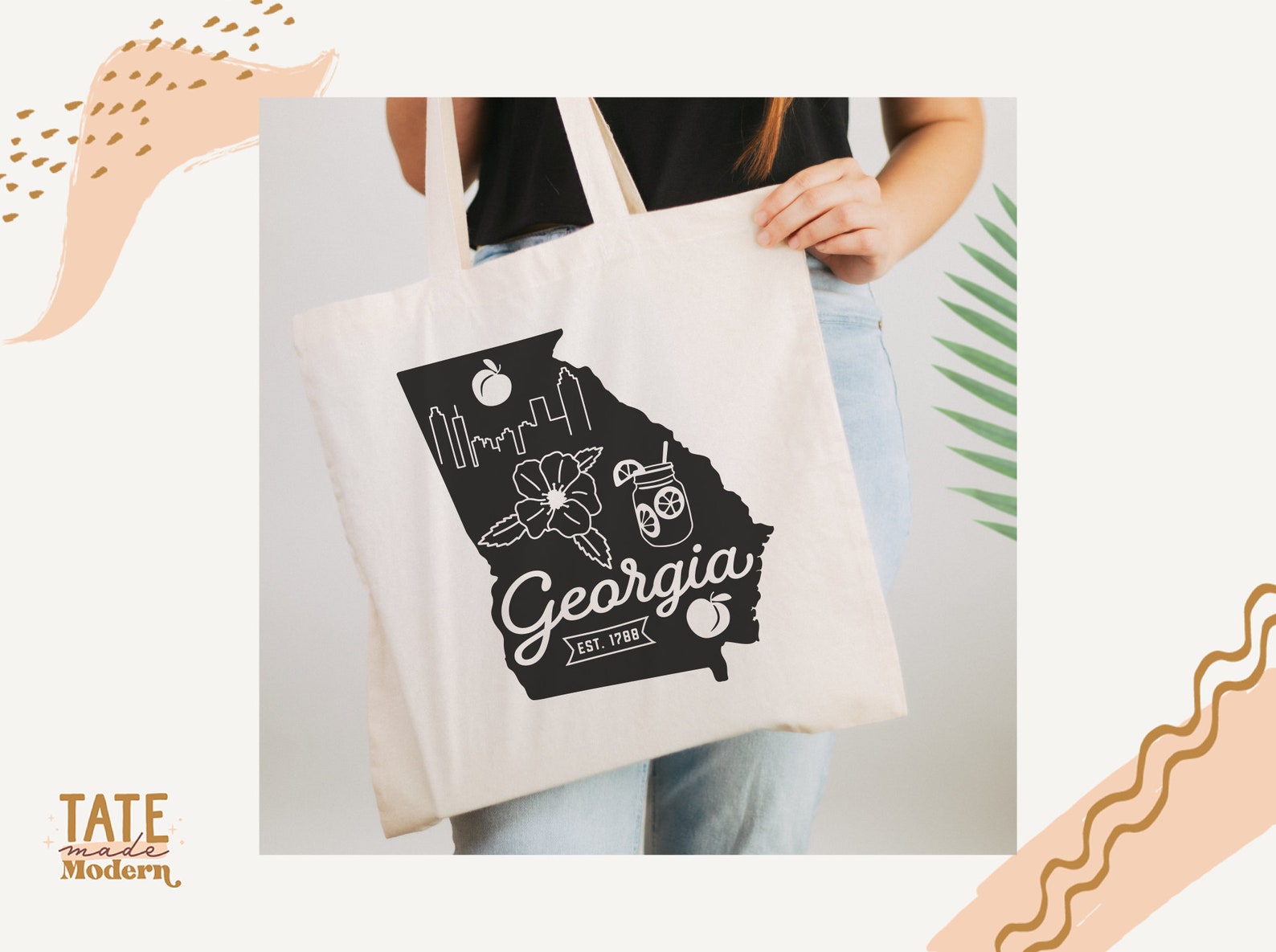 Vintage Georgia SVG Cut File Georgia Home Svg Atlanta - Etsy