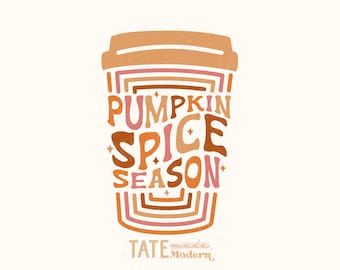 Pumpkin Spice Season SVG cut file - Retro fall svg, pumpkin spice latte svg, pumpkin coffee halloween png - Commercial Use, Digital File