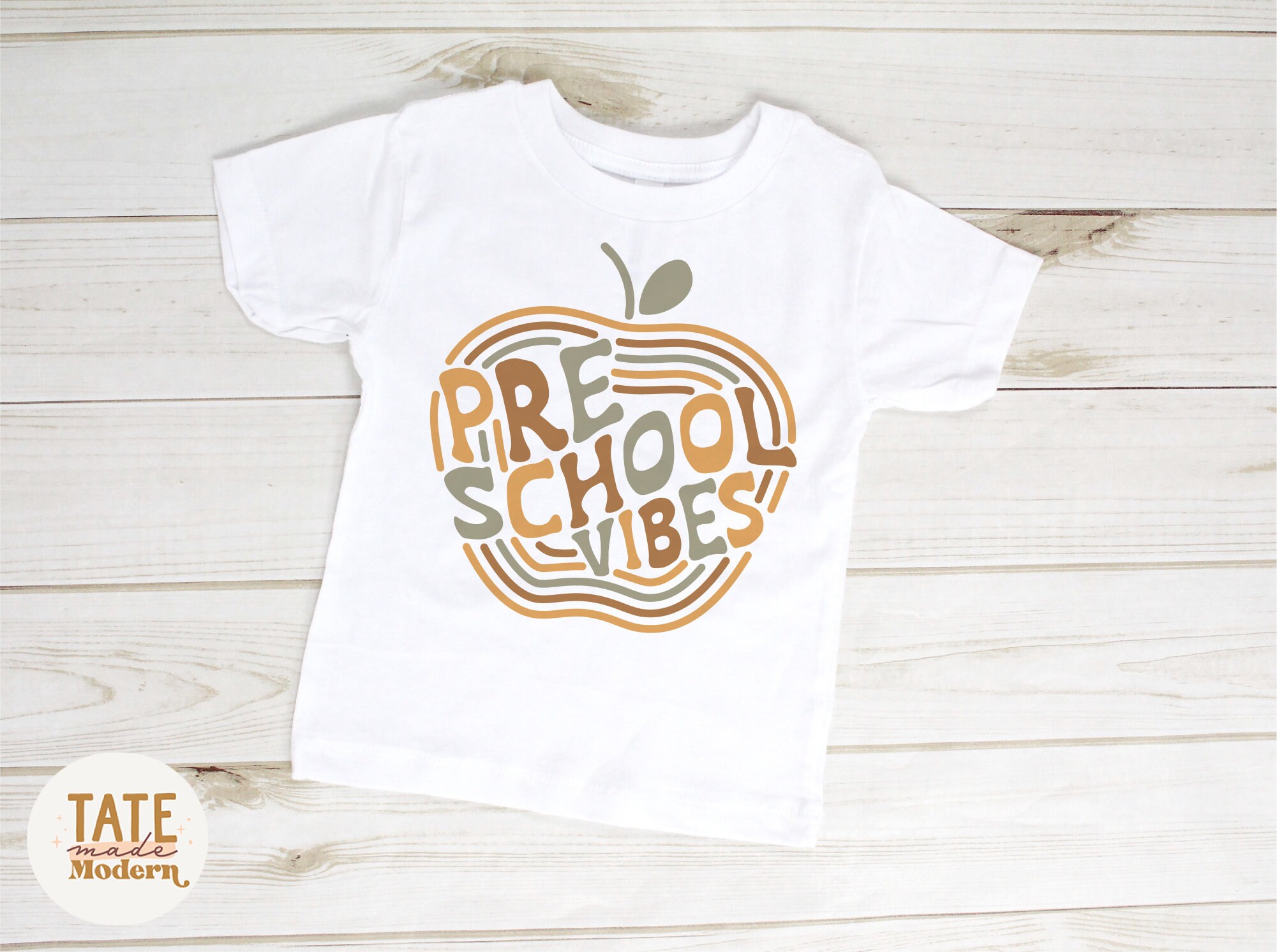 Preschool Vibes SVG Cut File - Retro Back to School Svg, Retro ...