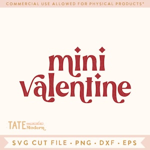 Mini arquivo de corte SVG dos namorados, Retro svg do dia dos namorados, Baby Valentine svg, Daddy's girl valentine svg - Uso comercial, arquivo digital