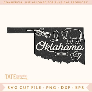 Vintage Oklahoma SVG cut file - Oklahoma home svg, Oklahoma rose state shirt svg, Oklahoma state symbols svg- Commercial Use, Digital File