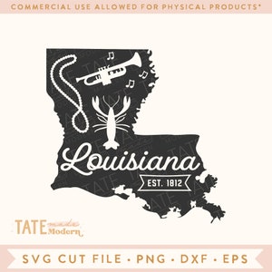 Vintage Louisiana SVG cut file - Louisiana home svg, Baton Rouge svg, Louisiana State symbols, Lousiana map - Commercial Use, Digital File