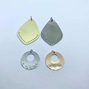 Chandelier,5-Holes Disc Chandelier, 17-Hole Teardrop Chandelier, Jewelry Supplies, Silver, Gold, Matte Gold Color, Plain,Blank Chandelier#33