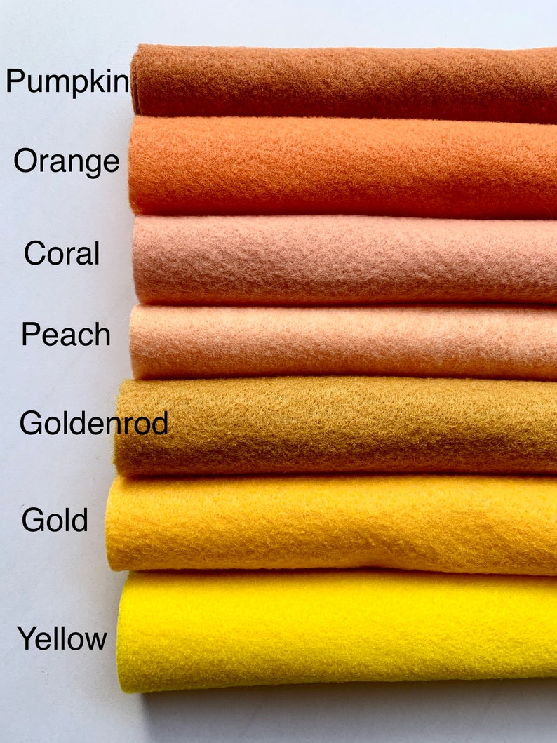 Felt Sheets, Soft Felt Sheets, Felt Craft, 9X12Individual Felt Sheets, DIY Art & Craft, ECO-FI Classic Felt Pieces, Choose Own Color 313 image 3