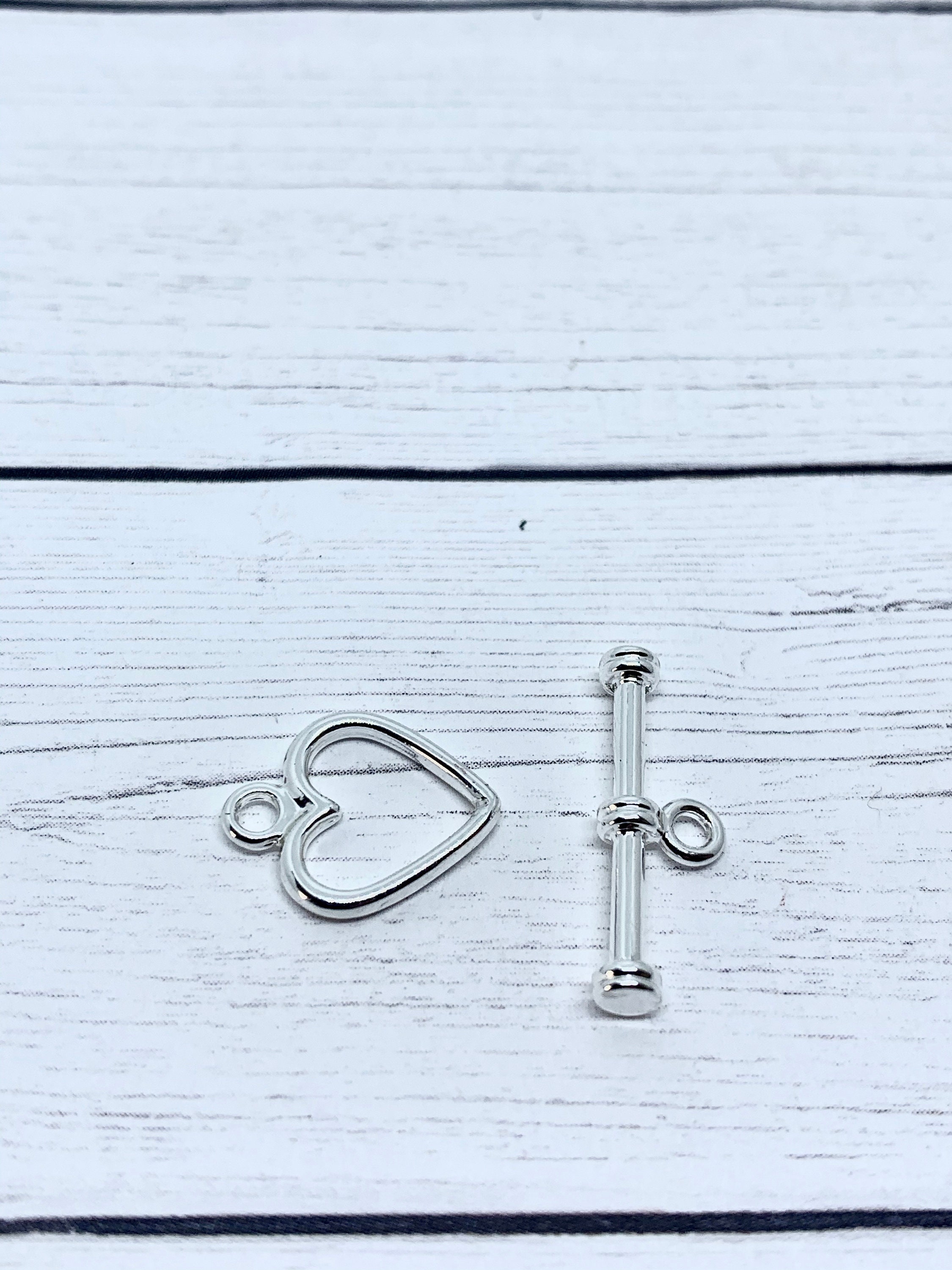 Heart Toggle Clasps BraceletNecklace Clasps Heart Toggle Etsy