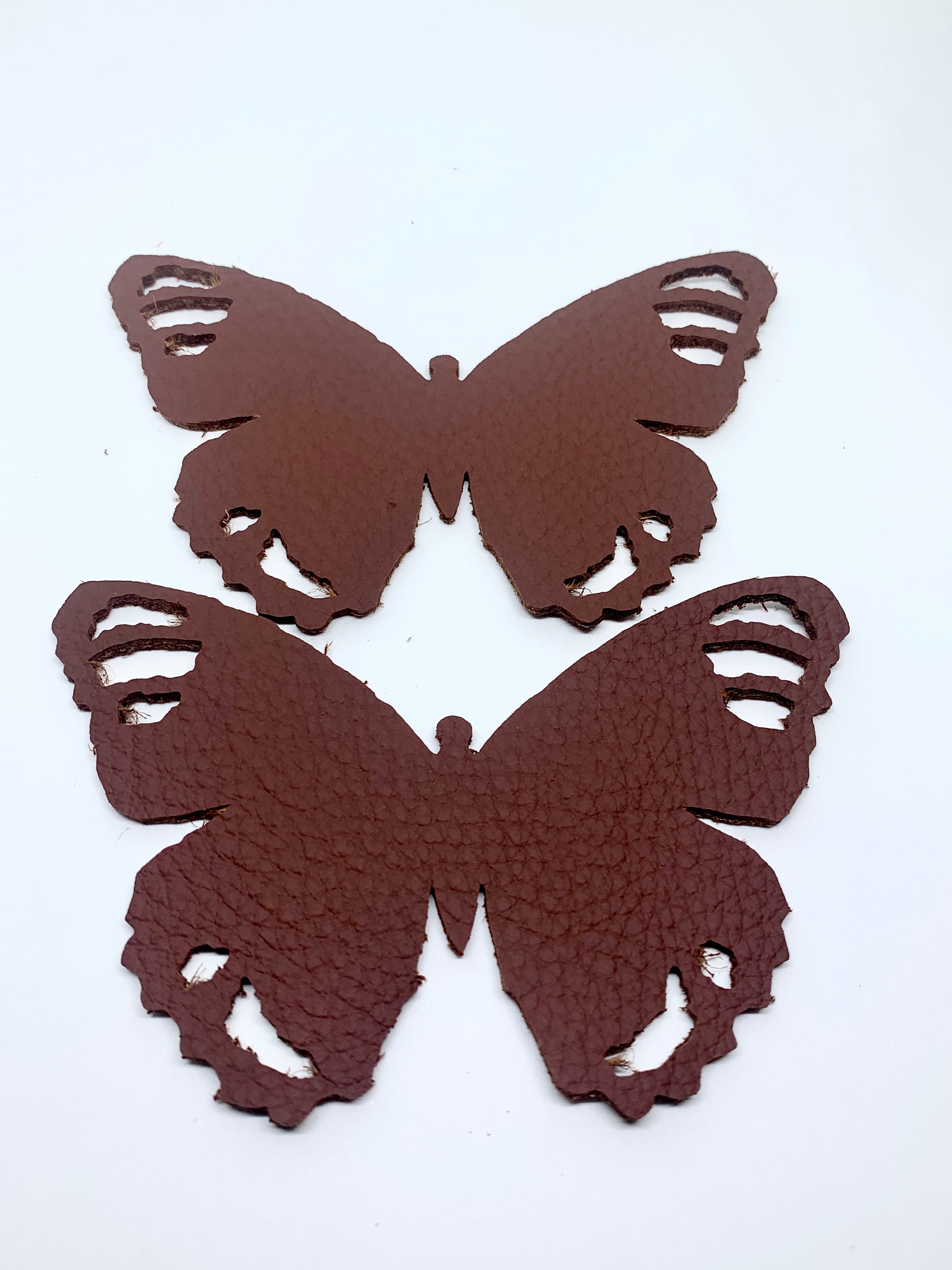 Butterfly Leather Die Cuts Leather Applique Real Leather Etsy