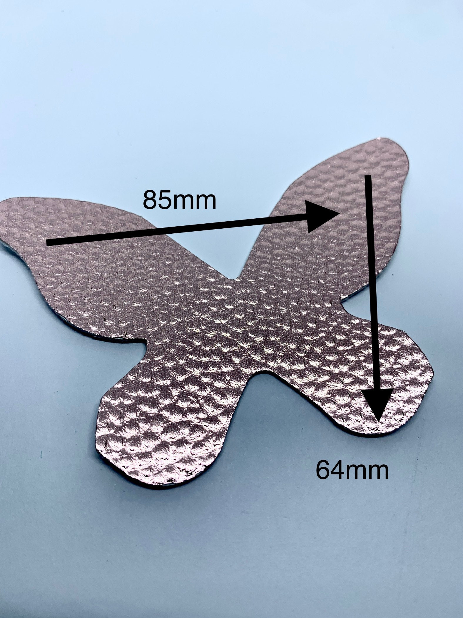 Butterfly Leather Die Cuts Faux Leather Butterfly Die Cut Etsy