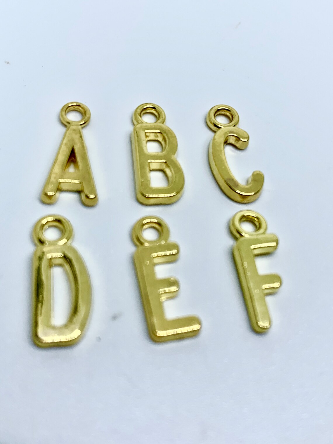 Letter Charms Jewelry Making Supplies Initial Charm Etsy