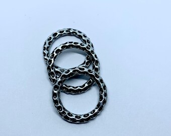 Hammered Connector Rings: DIY Jewelry Supplies ##12