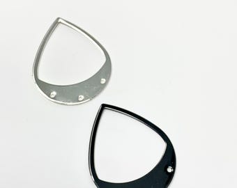 Geometric Metal Connectors, U Shape, Teardrop, DIY Jewelry Supplies