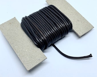 2mm Waxed Cotton Cord, Macrame Bracelet Jewelry