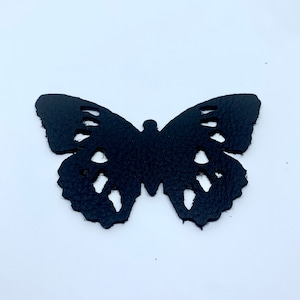 Real Leather Butterfly Die Cut: 1mm Applique for Crafts
