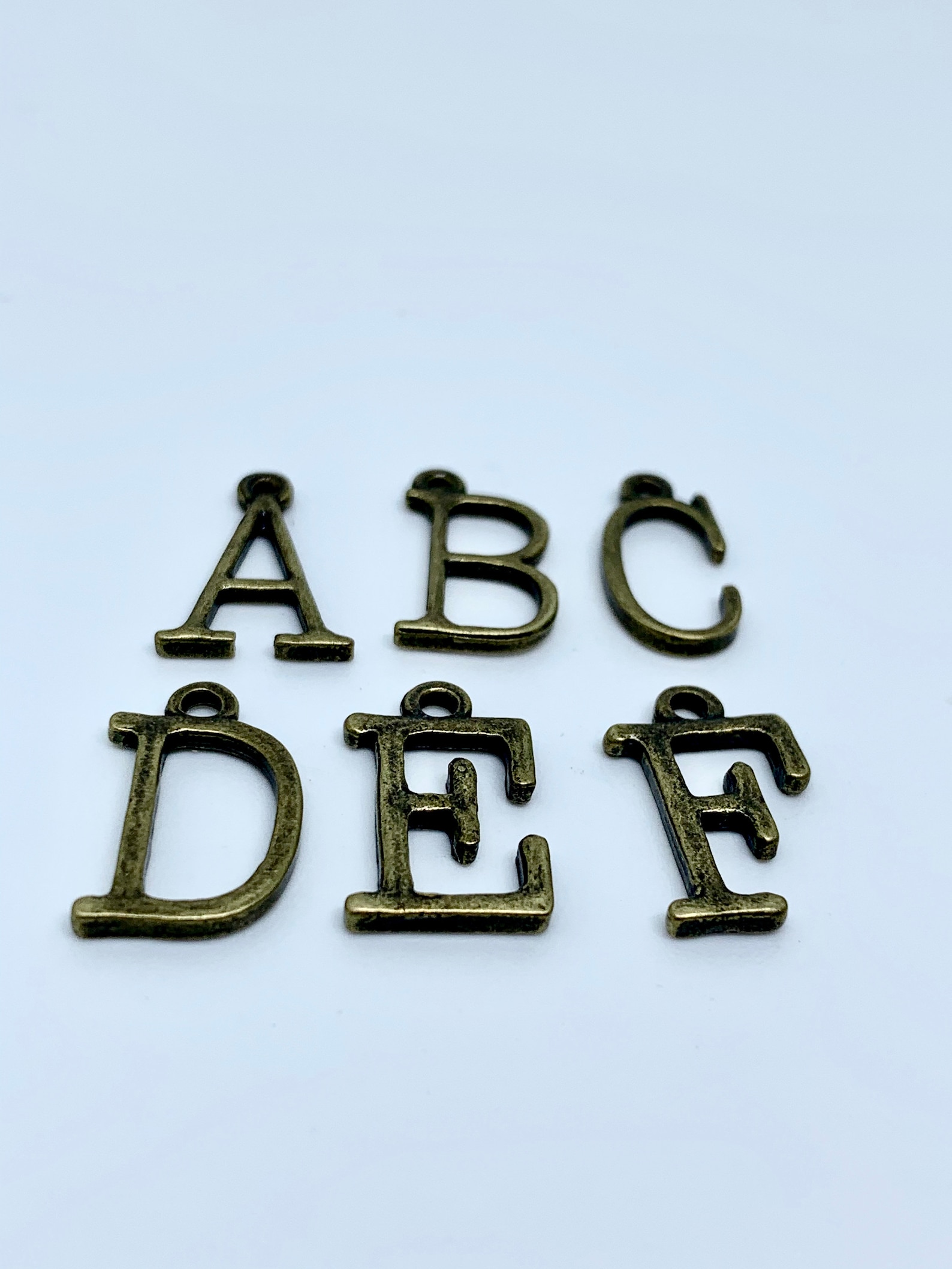 Letter Charms Jewelry Making Supplies Initial Charm Etsy