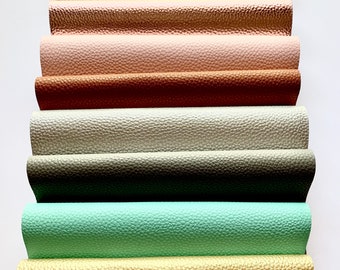 Textured Faux Leather Sheets: DIY Craft & Earring Supplies, Choose Your Color
