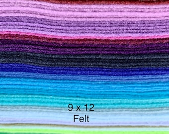 Soft Felt Sheets: 9x12&quot; ECO-FI Craft Felt - Choose Your Color