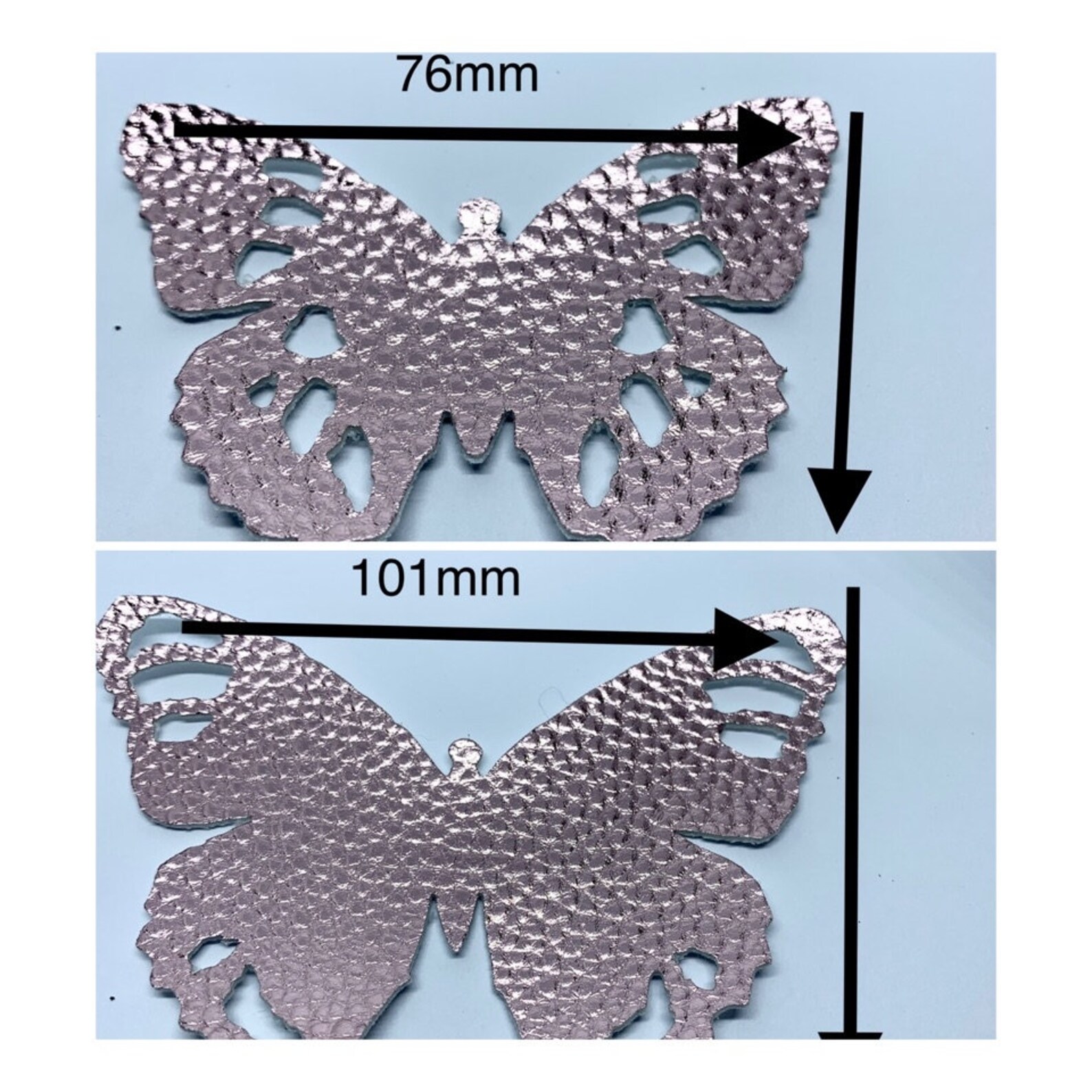 Butterfly Leather Die Cuts Faux Leather Butterfly Die Cut Etsy