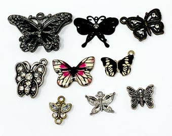 Flower,Butterfly, dragonfly, Assorted Charms/Pendants/Connectors, DIY,  Jewelry Supplies #268
