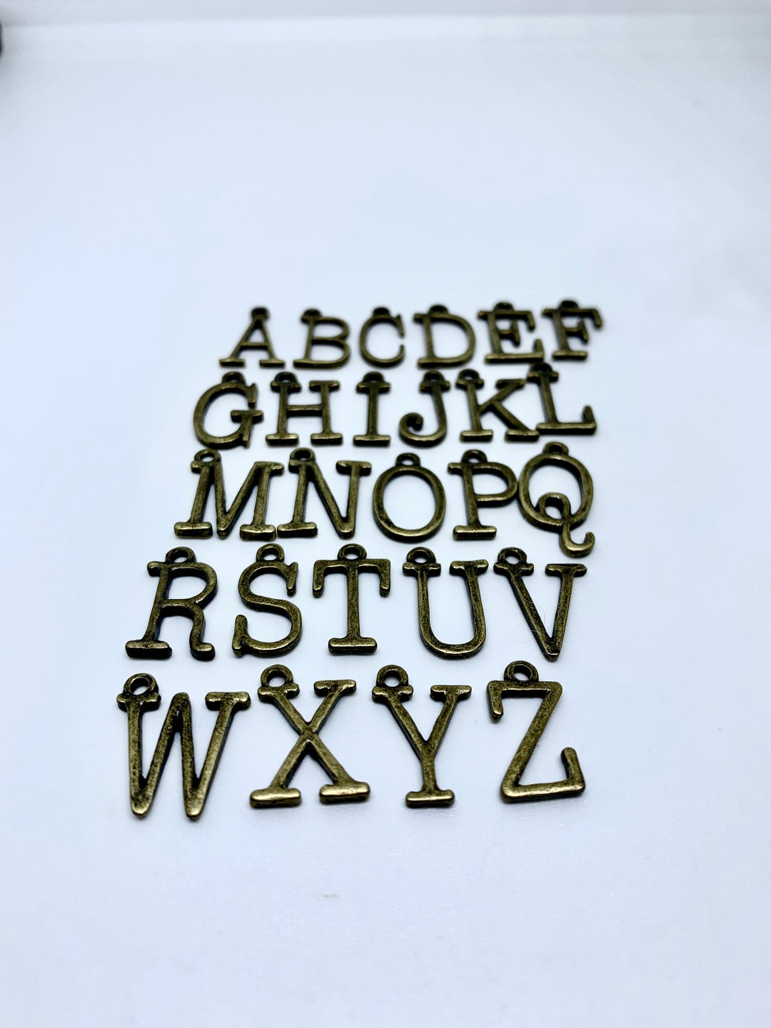 Letter Charms, Jewelry Making Supplies, Initial Charm, Bracelet Charm