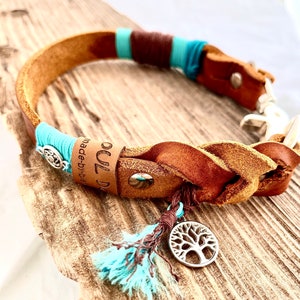 Mega leather collar, fat leather, braided, dog collar, handmade