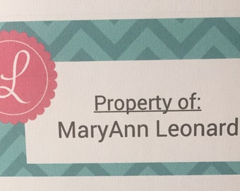 Personalized Labels - 1 sheet of 10 labels