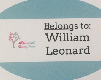 Personalized Labels - 1 sheet of 18 labels