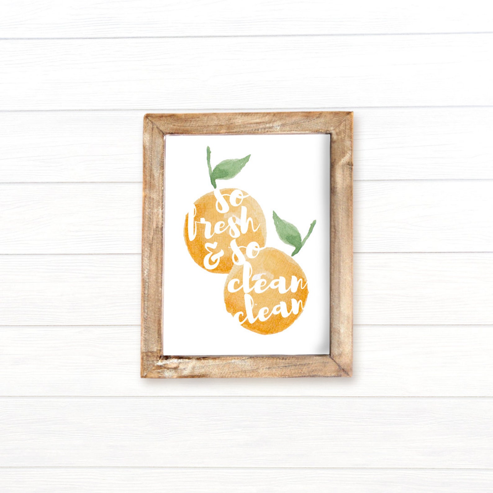 So Fresh & So Clean Clean Printable Wall Art Farmhouse Decor Etsy