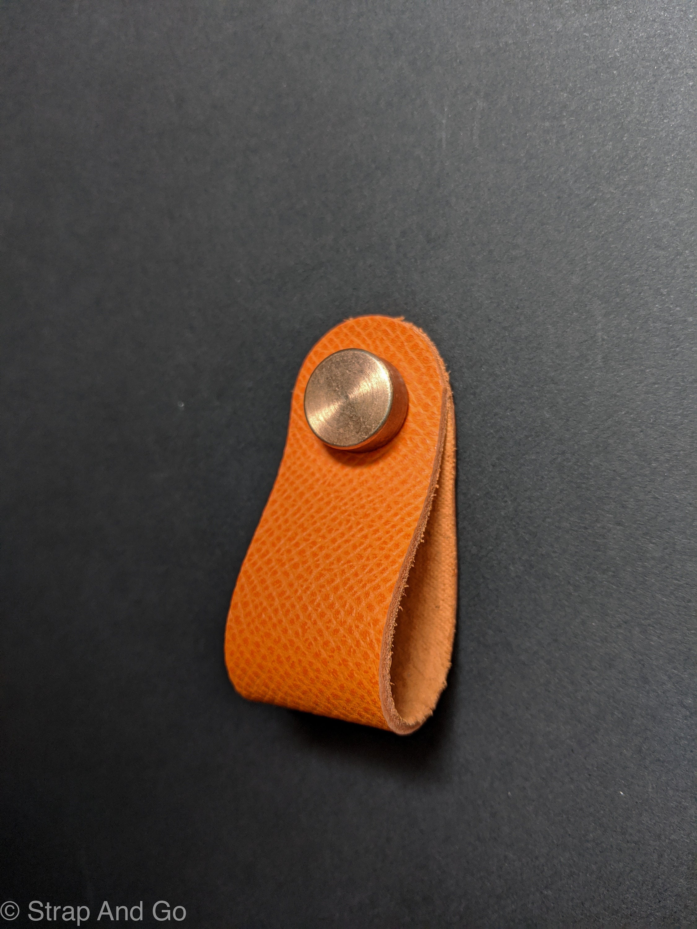 Tan Couleur Textured Cuir Meuble Pull