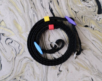 Black Colourful Handmade Adjustable Strong Woven Camera Strap