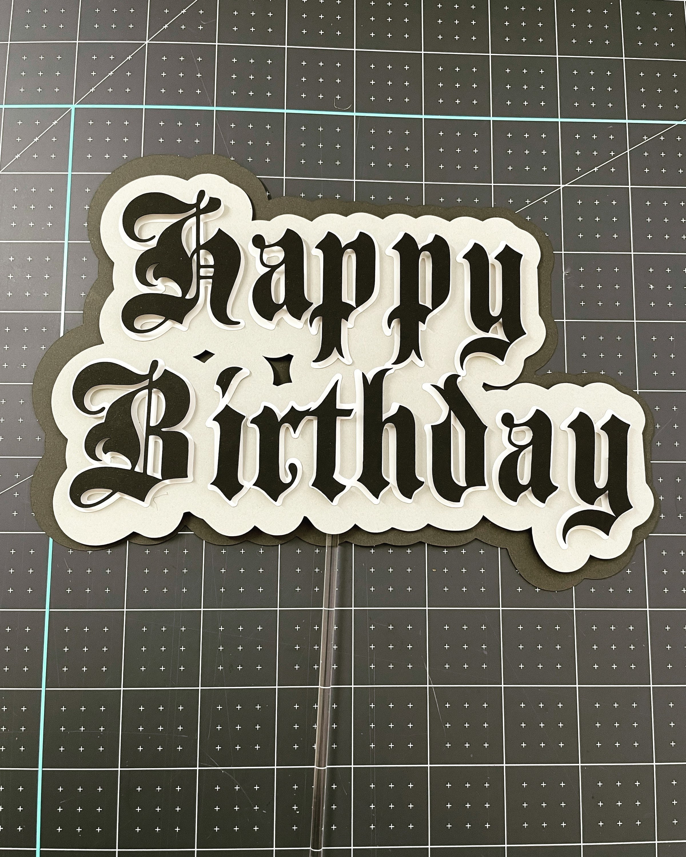 Happy Birthday Cake Topper - Etsy