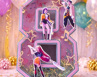 3D-nummer of -letter als middelpunt/decor