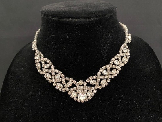 Vintage Rhinestone Choker
