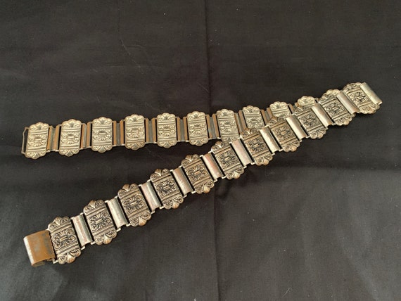 Vintage Silver Tone Belt 1980s-1990s - image 1