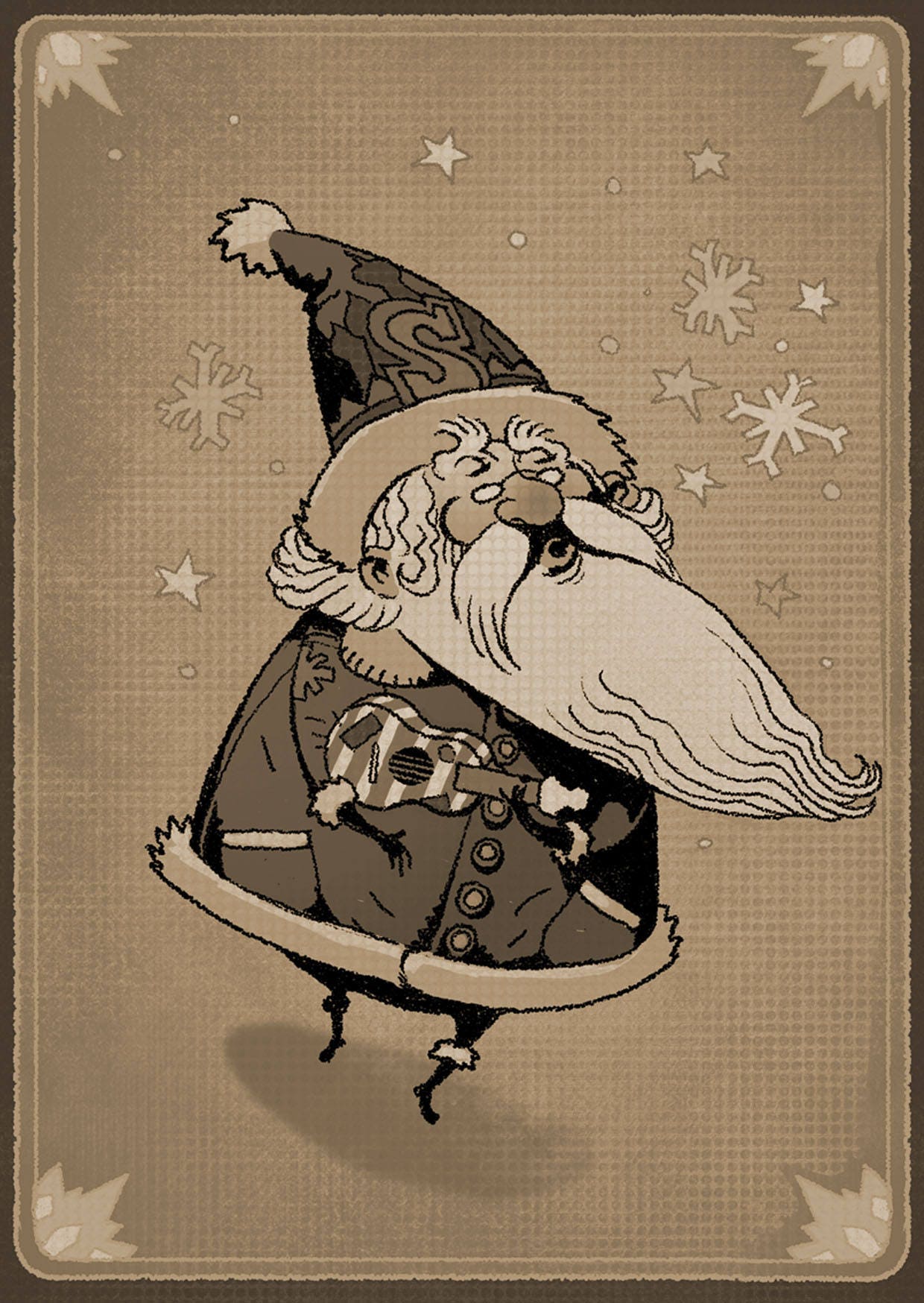 Ukulele Goblin 3 Amigos Single Christmas Card 