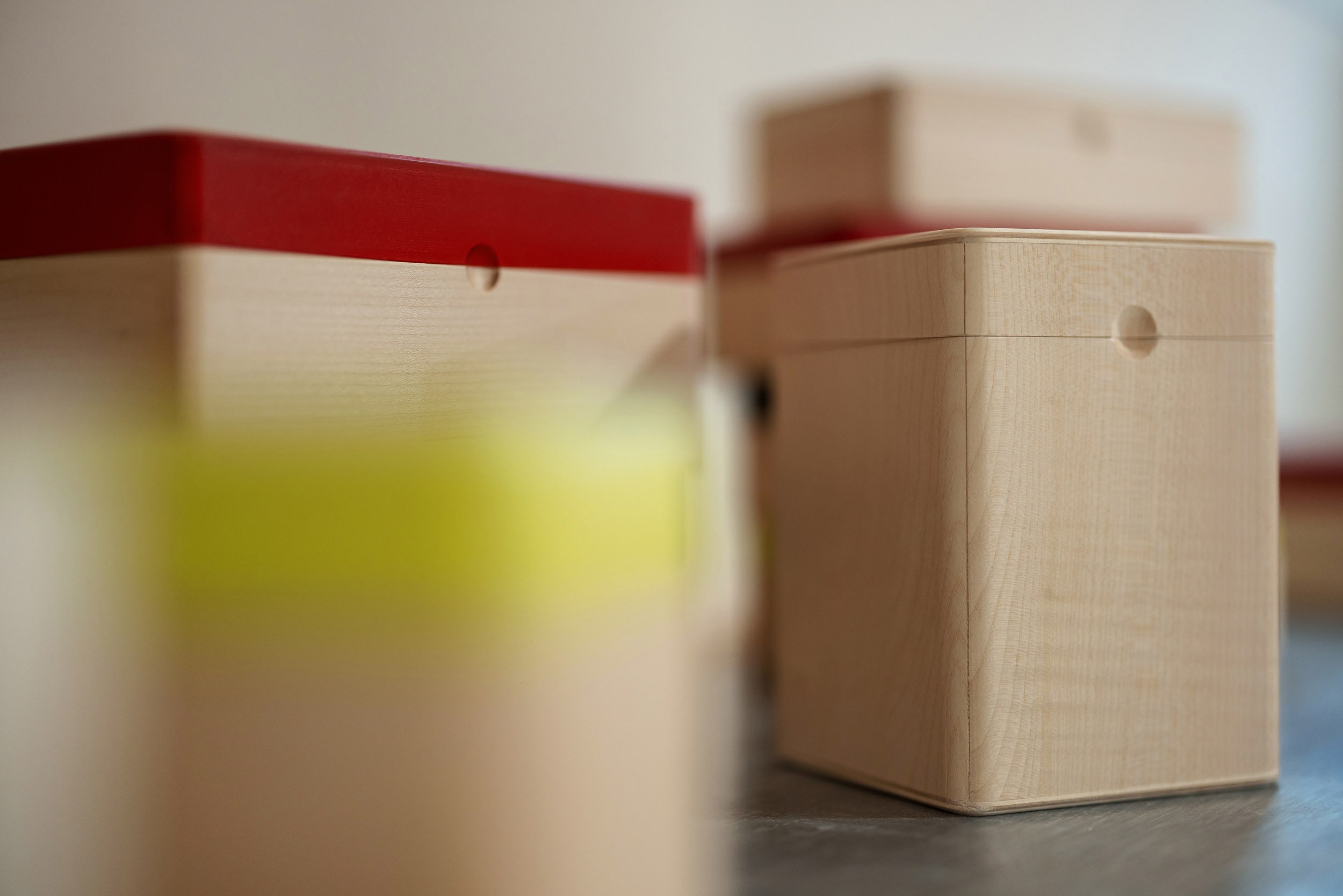 Petite Boite de Rangement et Décoration en Bois Pour La Maison avec Couvercle Clipsé Couleur 3 Taill