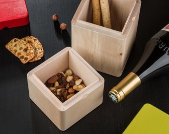 Petite boîte de rangement colorée en bois pour thé, café ou décoration / Cadeau fête des mères