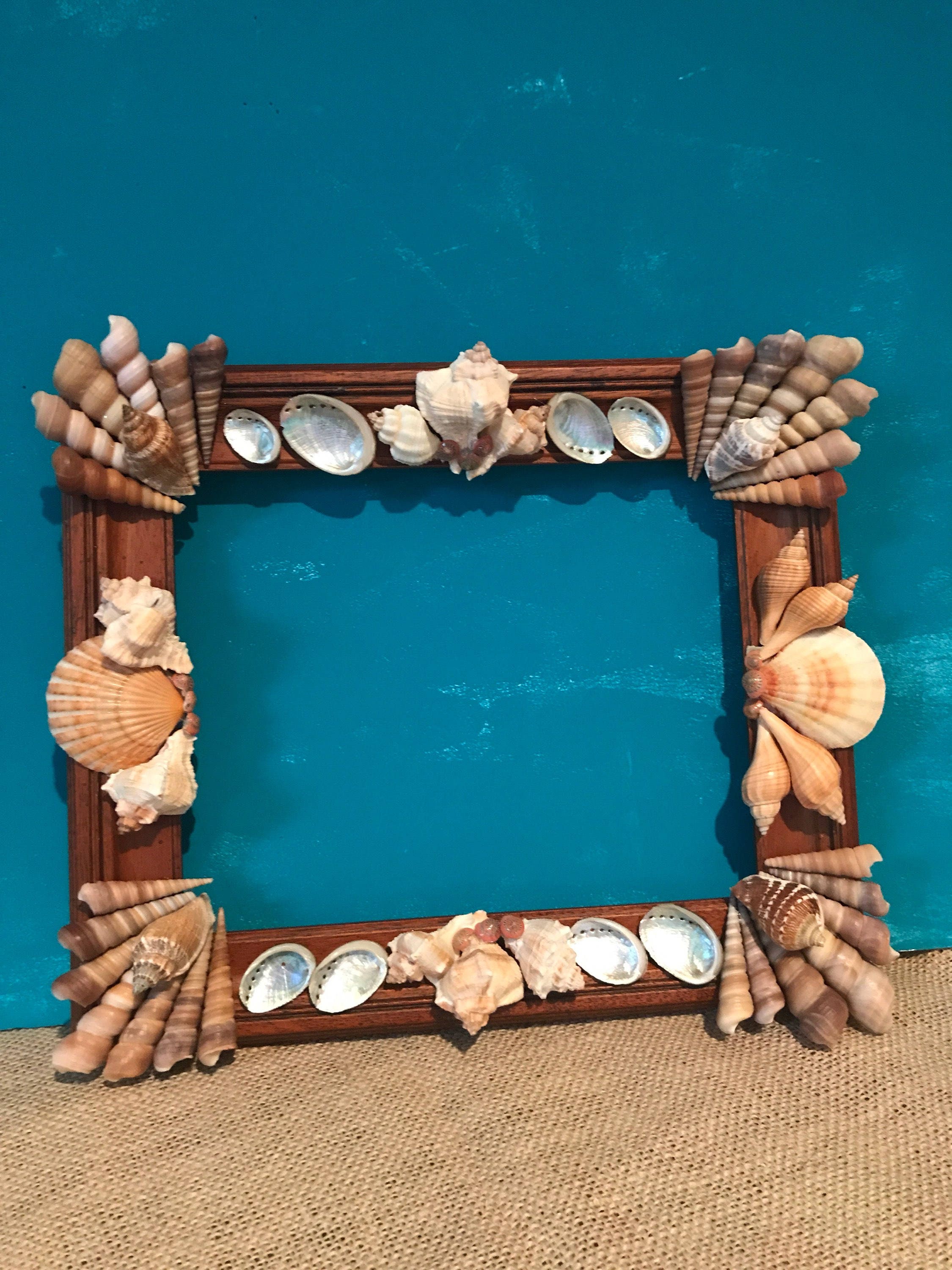 Seashell Picture Frame BeachDecor Etsy
