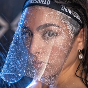 SHOWRSHIELD keeps face dry while showering & shampooing. Protect  eyelash extension, makeup, micro bladed brows, waterproof surgery cataract