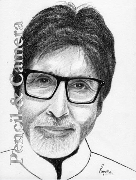 Digital Painting of Bollywood legend - Amitabh Bachchan