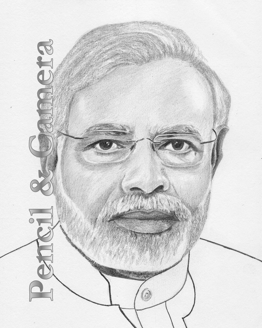 Narendra Modi Drawing by Salman Ravish  Pixels