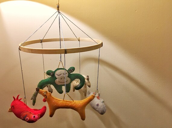 Fantasyland Baby Crib Mobile With Stuffed Animals Etsy