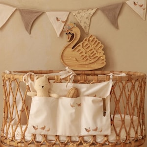 Retro hens - bed pocket, boxzak, organizer