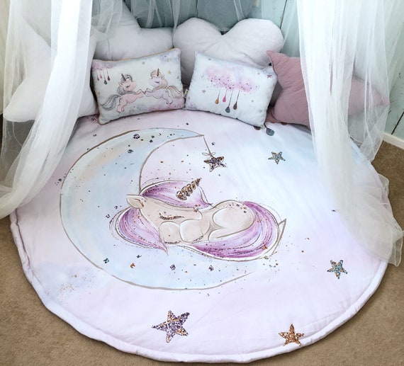 unicorn baby play mat