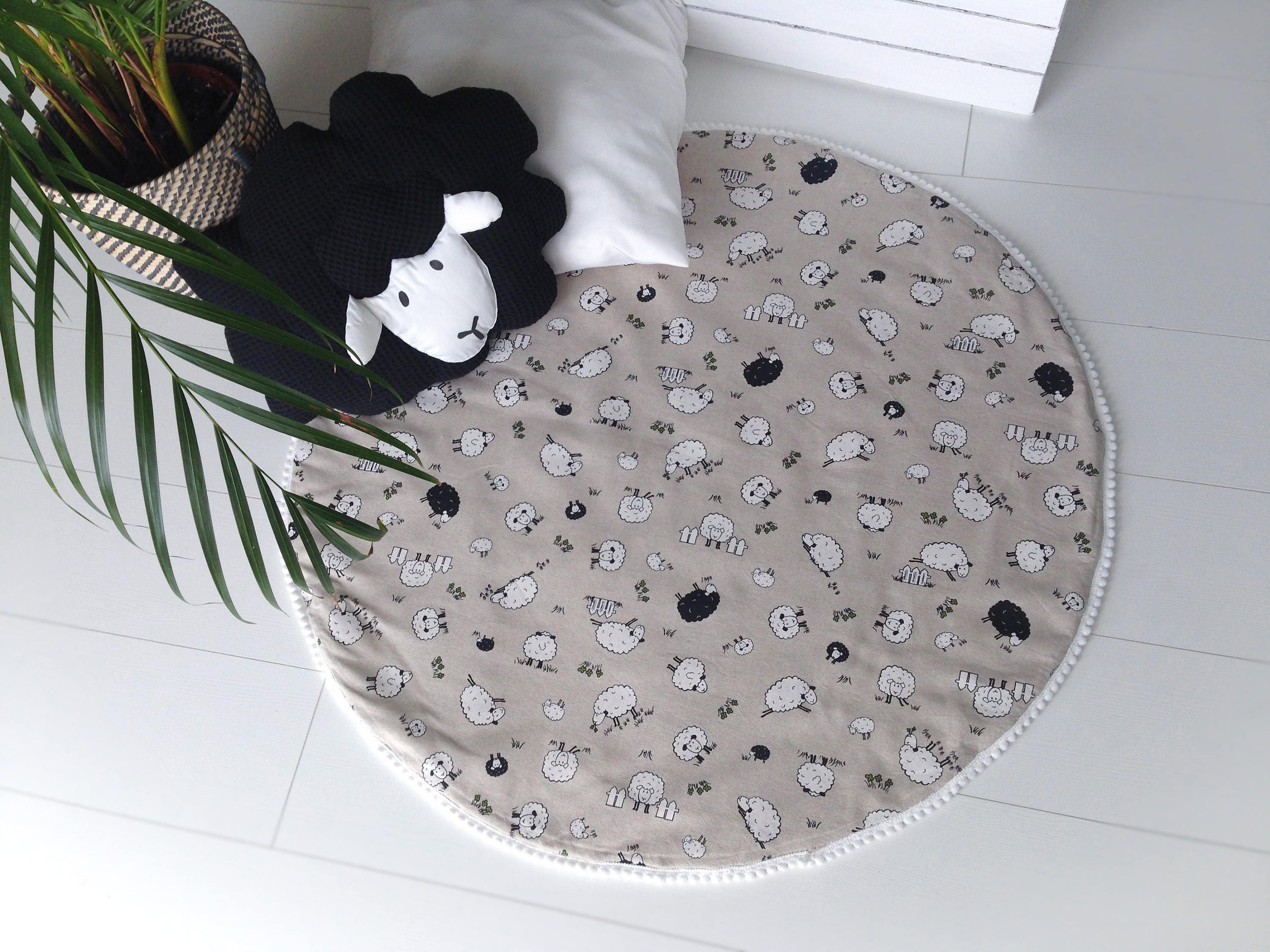 sheep baby play mat
