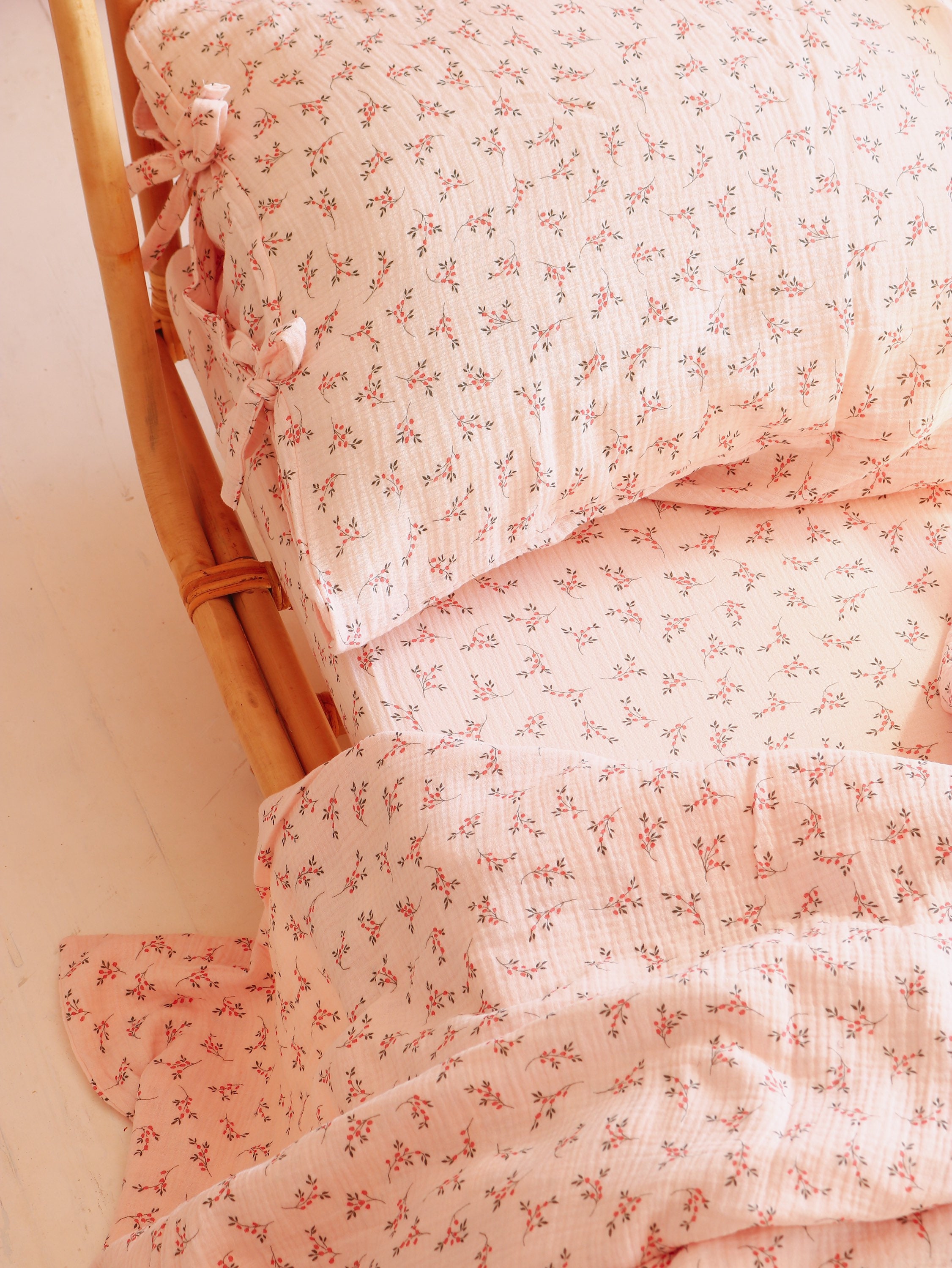 Pinky Natural Muslin Bedding Sets Muslin Duvet Cover Etsy