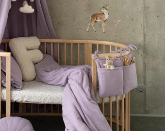 Lavender Bliss – Handmade Muslin Kids Bedding Set