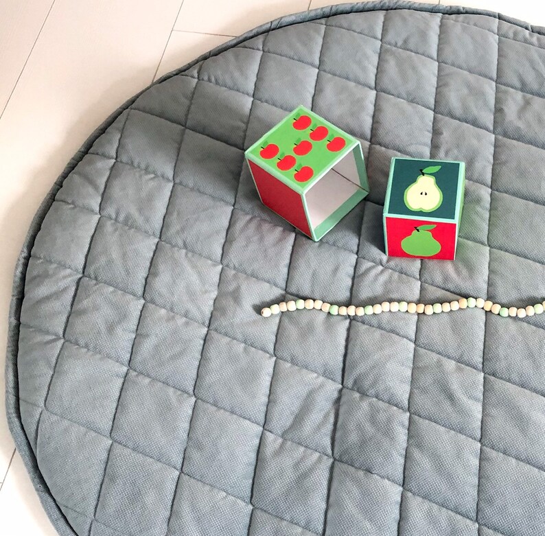 Botanical baby play mat padded baby play mat play rug Etsy