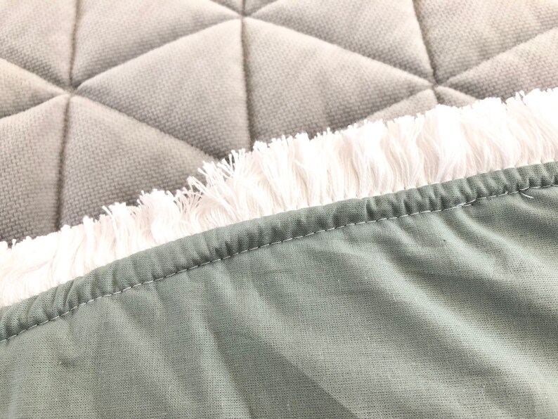 Grau Salbei Gepolsterte Baby Spiel Matte Khaki Baby Etsy