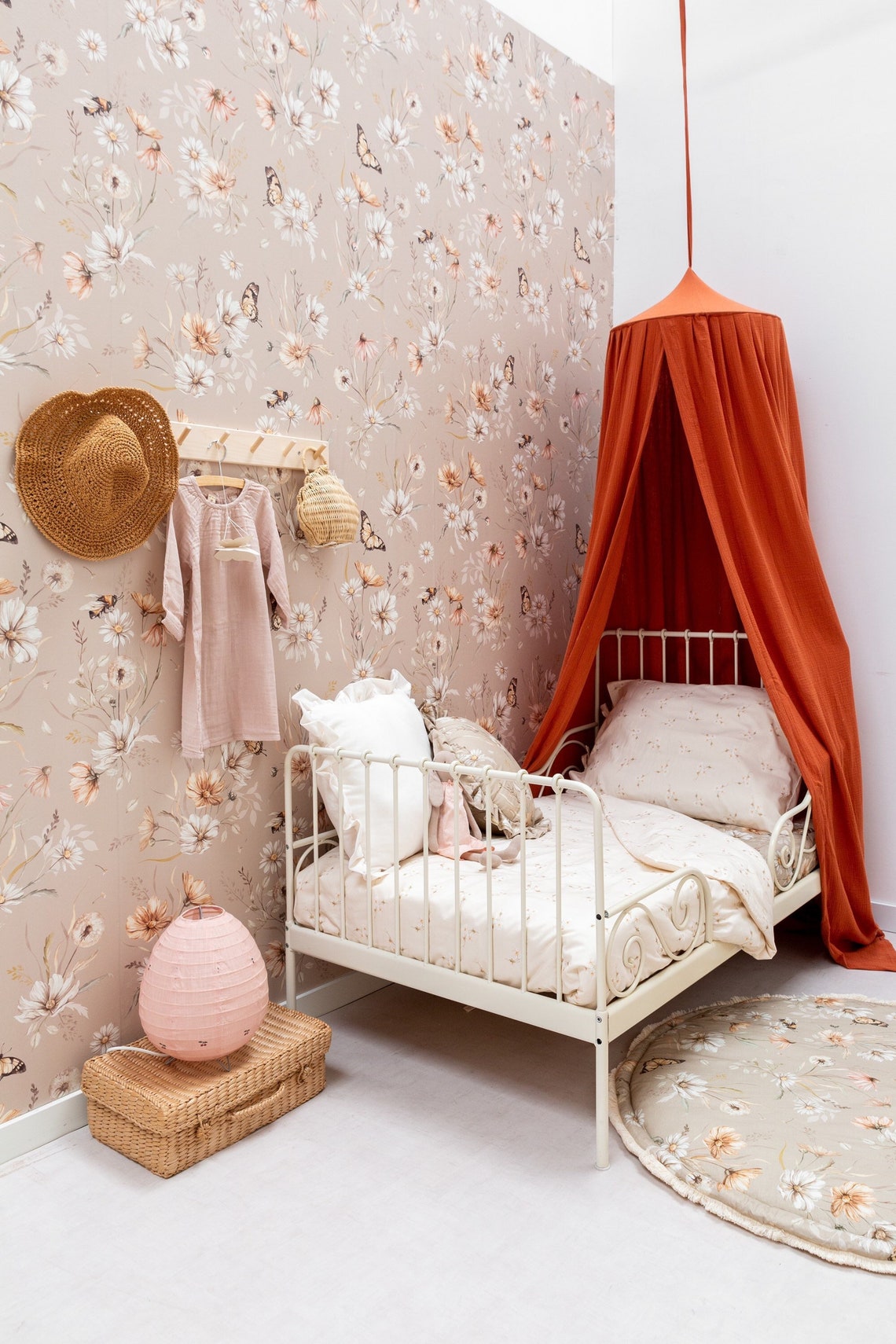 Rust Canopy Muslin Bed Canopy Bedhemel Klamboe Red Rust Etsy