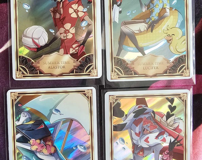 Summer Time Hazbin Hotel Trading Cards [FAN MADE] - Etsy