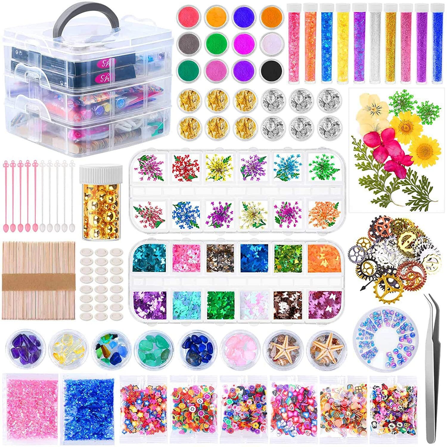 Real Dried Flower, Floral Kit for DIY Resin Jewelry – IntoResin